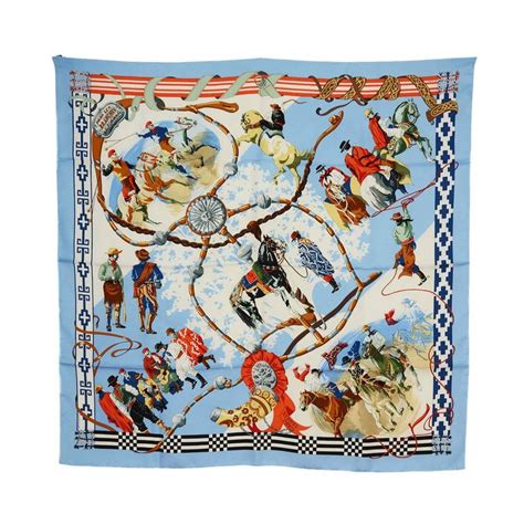 hermes cowboy scarf|real hermes scarf.